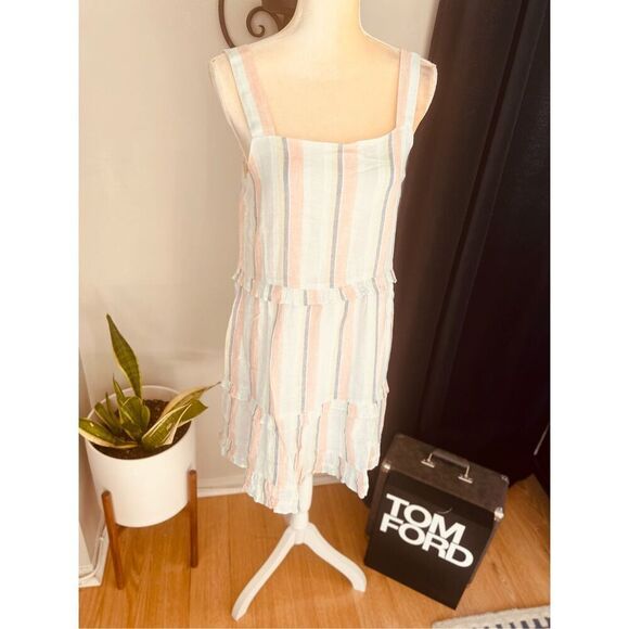 RAILS Sandy Linen Blend Shift Dress, Summer Airy Vacation Dress Large 10/12  NWT - Picture 8 of 15